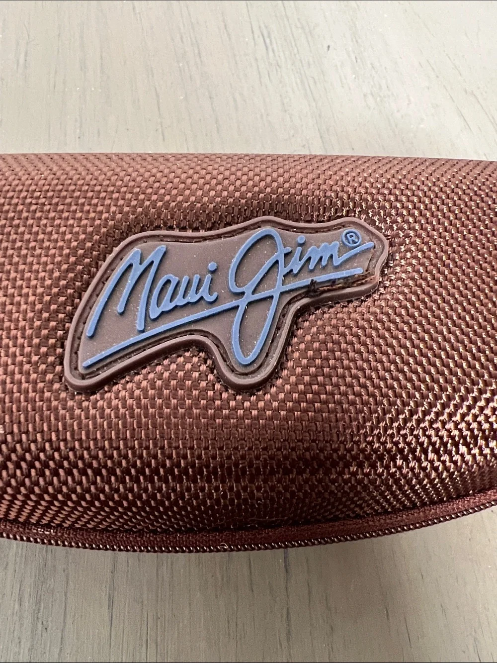 Maui Jim Brown Textured Hard Sunglasses Case
